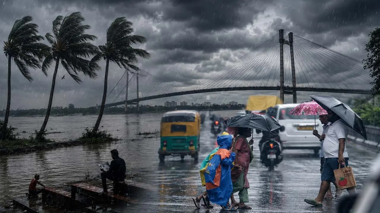 IMD Weather Update: A forecast of storms and rain throughout the day across West Bengal including Kolkata for today July 24 2026 Friday