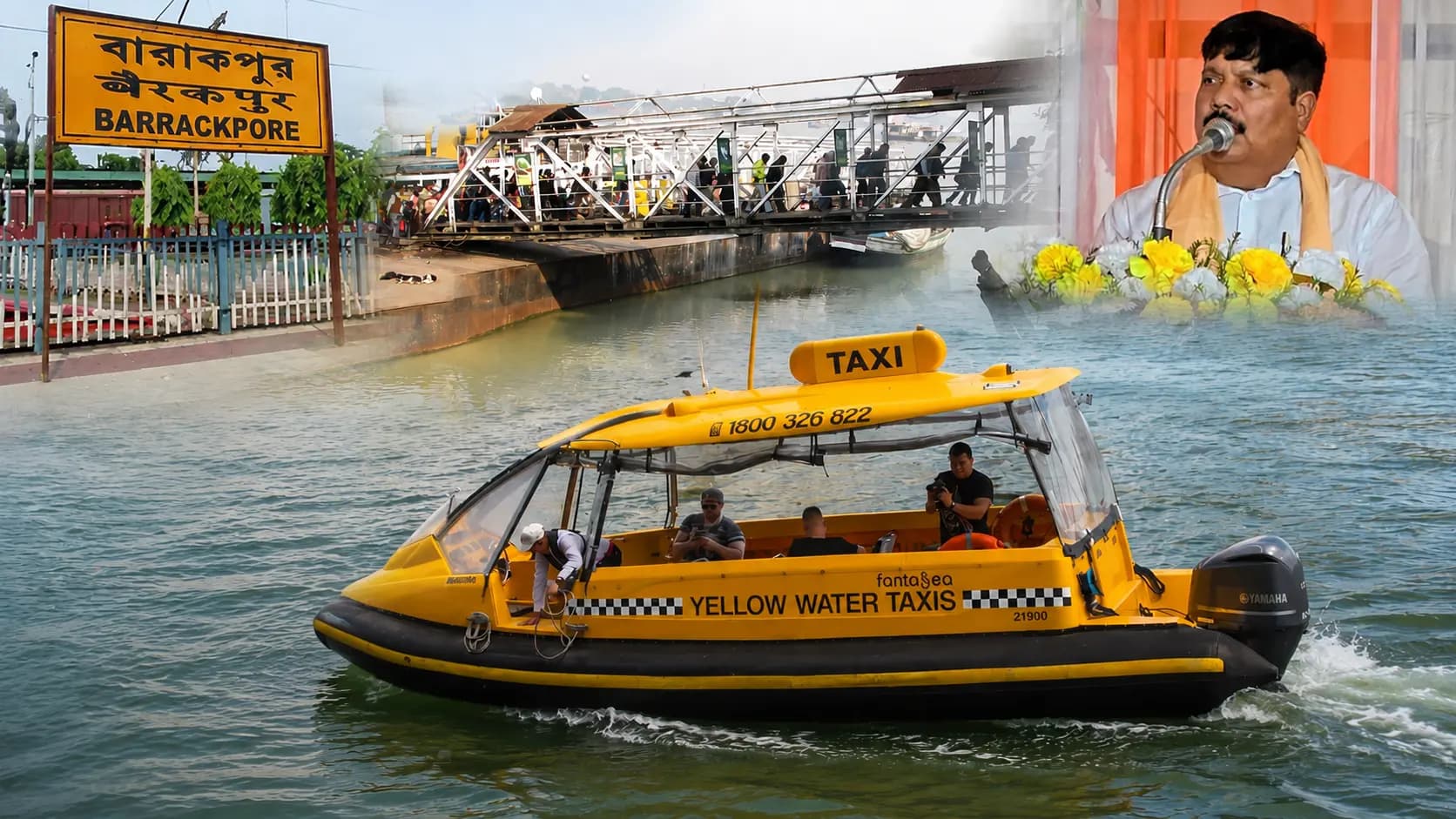 Water taxi service from Barrackpore to Babughat Major announcement by Transport Minister Arjun Singh