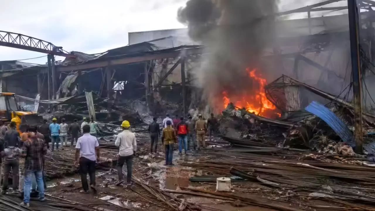 Assam Explosion: Massive explosion at an Assam factory The area shook from the deafening blast four bodies found mangled