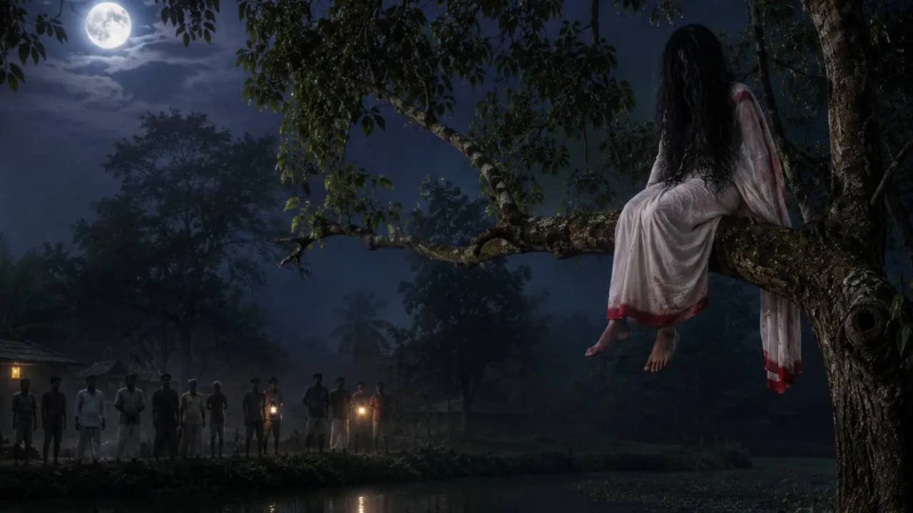 Viral vdo of Bangladeshi woman climbing top of a tamarind tree