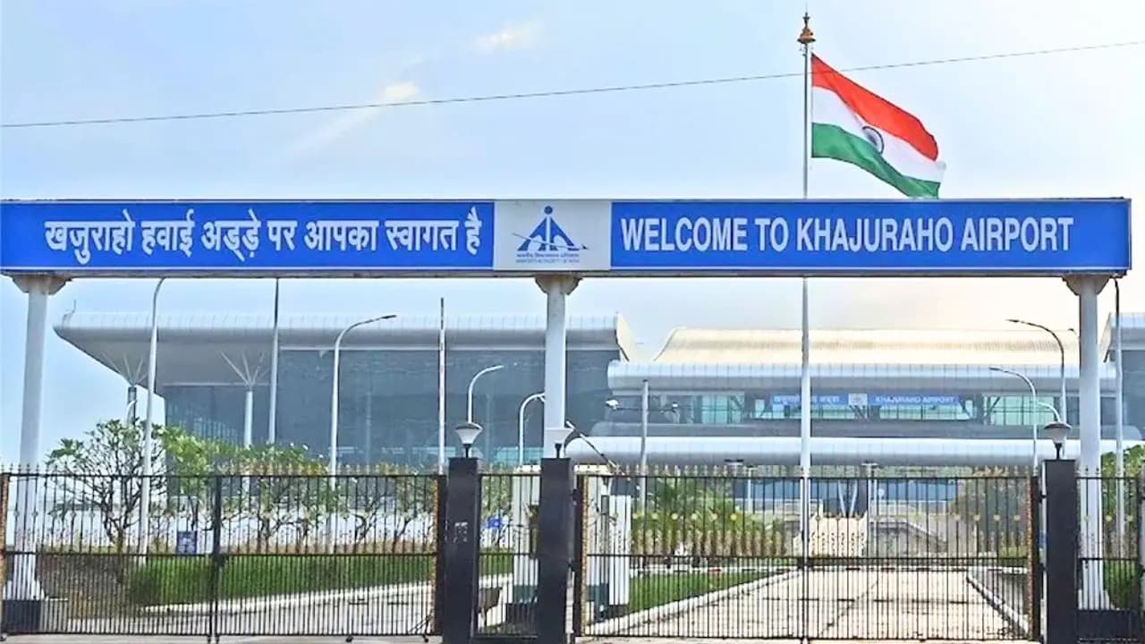 Khajuraho Airport: Indias number one airport Khajuraho has zero flights according to Customer Satisfaction Index released by Airport Authority India