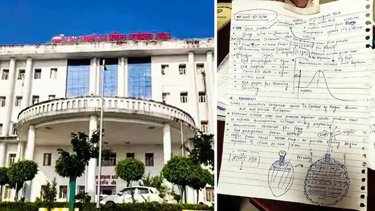 Documents related to bomb-making recovered from Ayodhya medical college