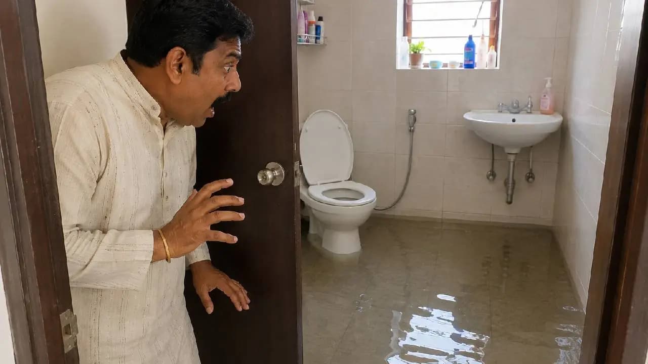 Gujarat Shocking Case: Man Discovers Massive Crocodile in Bathroom at Midnight