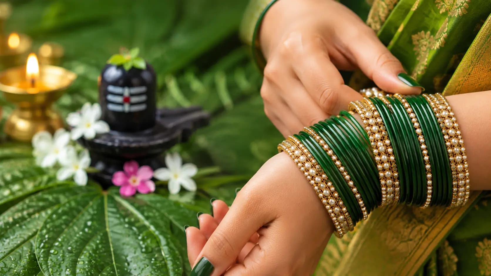 Reason behind Shravan Green bangles ritual? How did this custom originate among Bengalis?