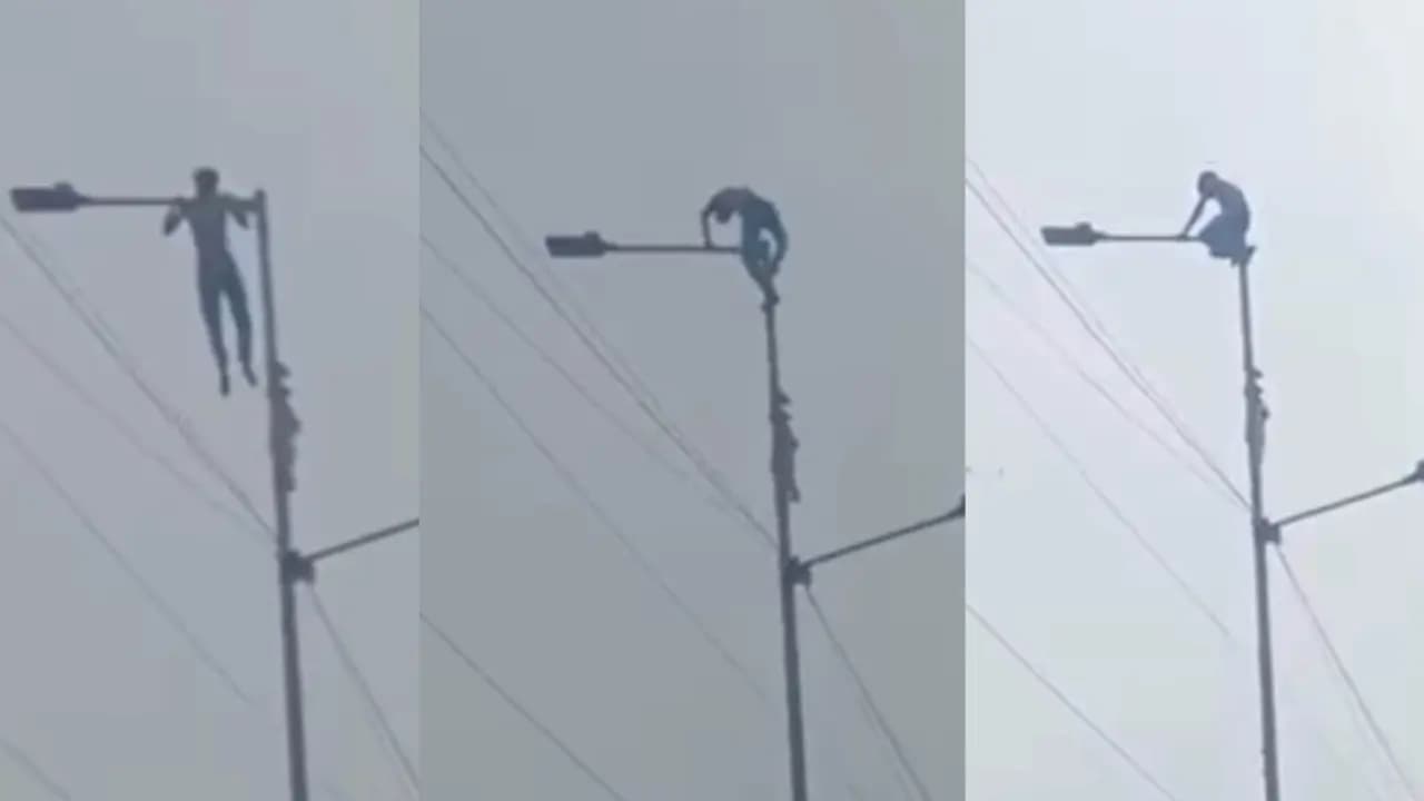 Tala bridge lamppost: man climbed up a lamppost then this incident happened