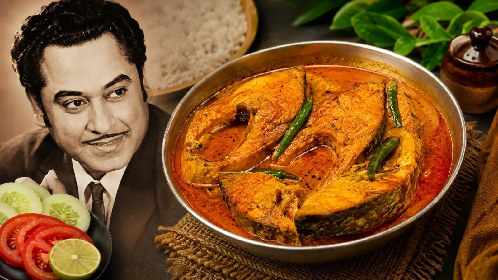 Kishore Kumar Birthday: How to Make Bhetki Macher Jhal, the Legendary Singer's Favorite dish
