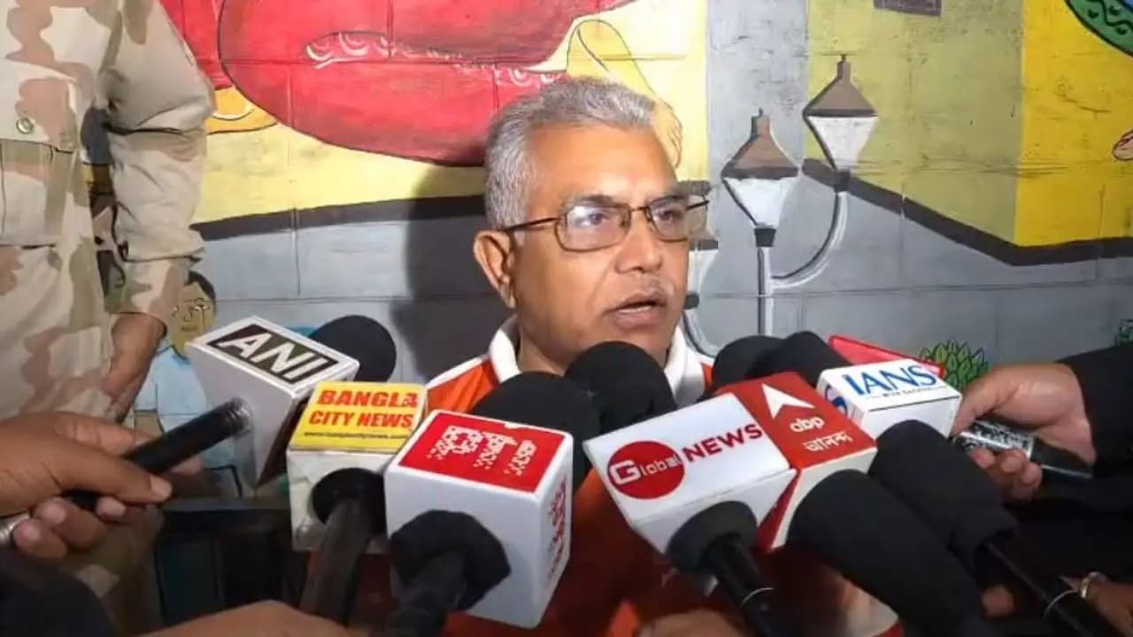 Dilip Ghosh Questions Mosque Loudspeakers, Targets Mafia Nexus and Comments on Bangladesh Crisis