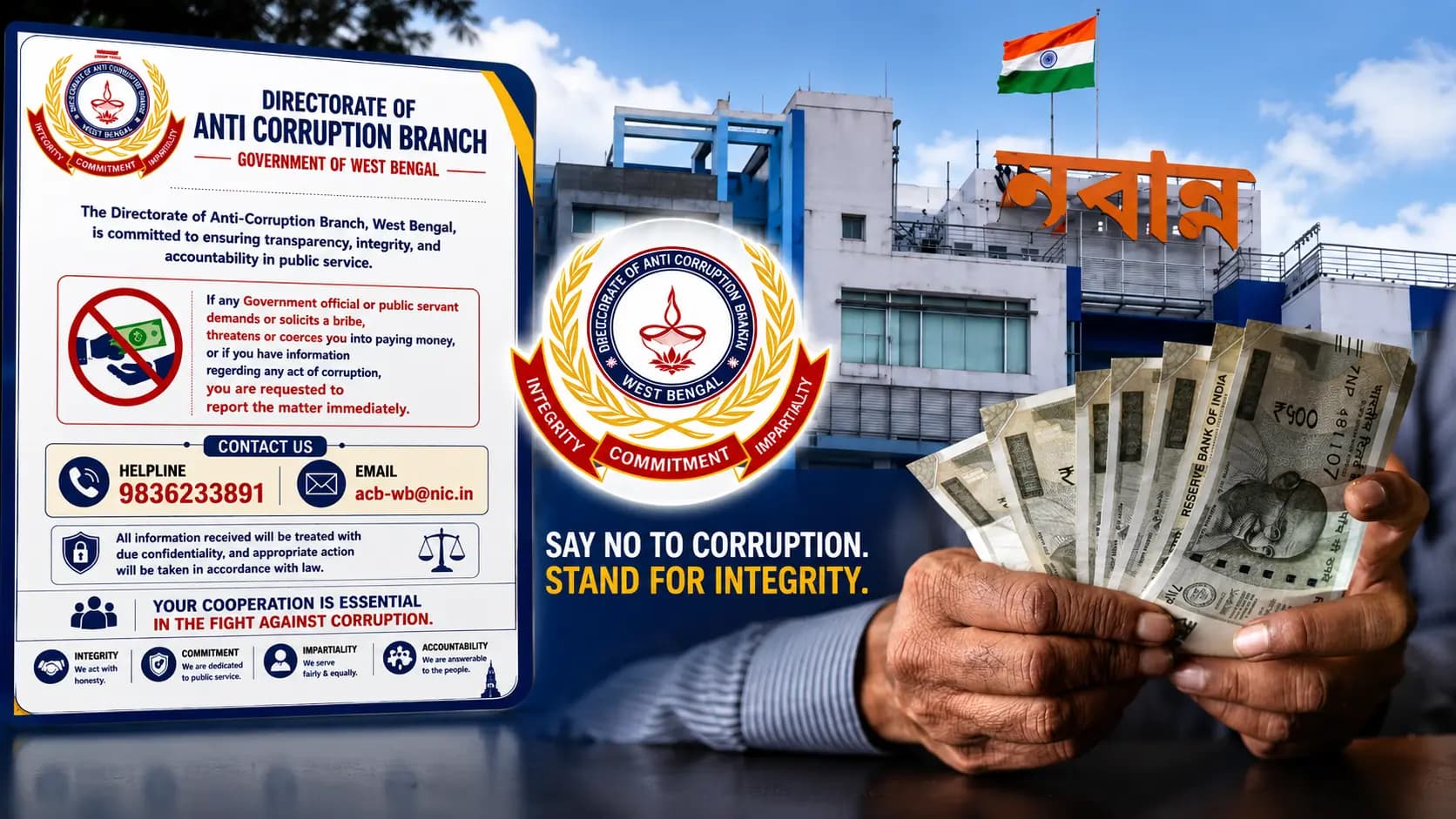 Sub-Assistant Engineer from the Jamboni BDO office was caught by the police while accepting a bribe