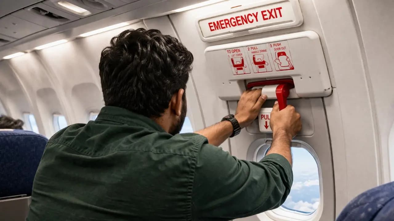 Viral News: Kuala Lumpur Kochi Flight Passenger Attempts To Open Emergency Exit Threatens Crew