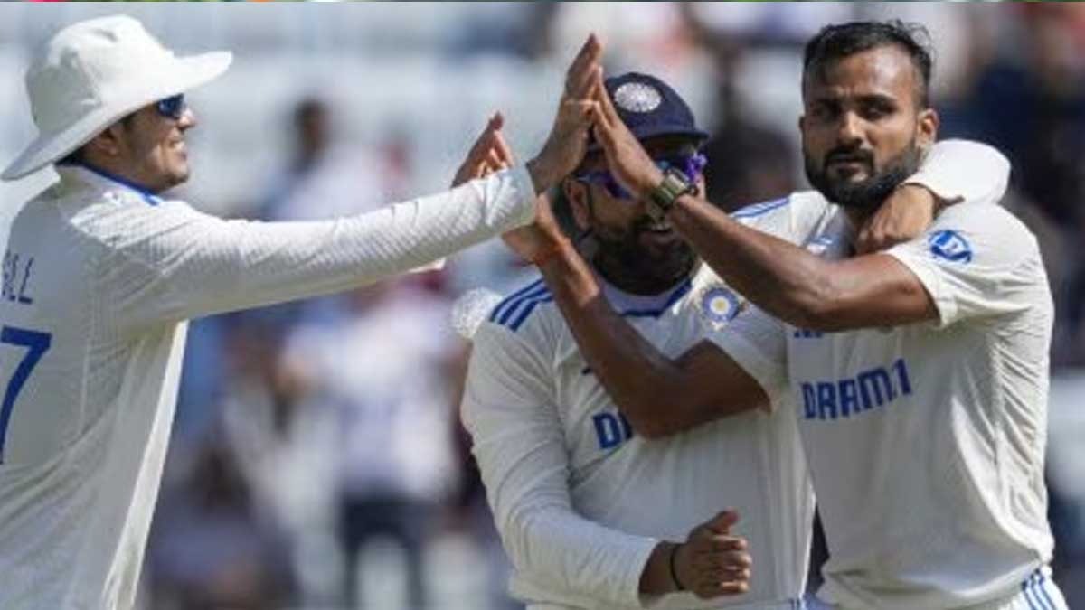 akash deep gets two wickets