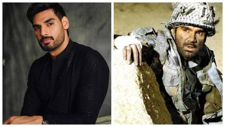 Suniel shetty son Ahan Shetty steps into Border 2 movie