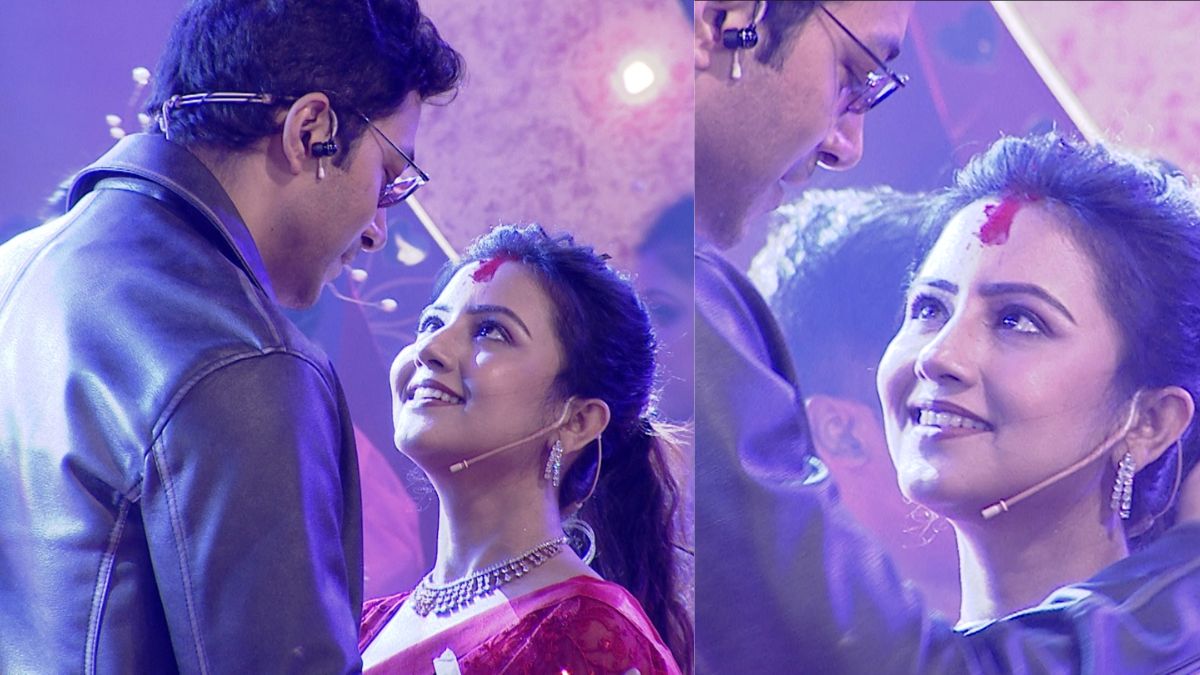 Bengali actor rohan bhattacharya married actress manali de on stage for Sun Bangla chennel s show details inside 